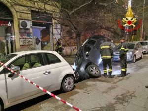 Roma - La voragine in zona Gianicolense