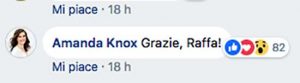 La risposta di Amanda Knox al post di Raffaele Sollecito per la festa della donna
