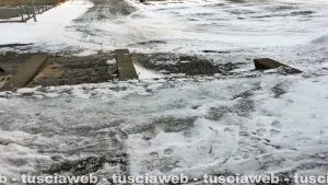 Neve - L'ingresso dell'istituto Canonica a Vetralla