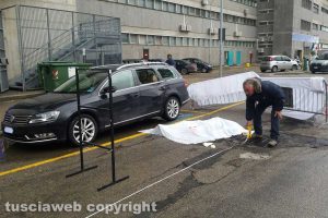 Viterbo - Ospedale di Belcolle - Precipita dalla scala antincendio e muore