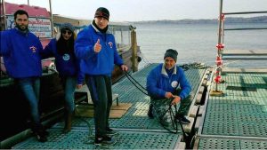 Capodimonte - Isola Bisentina - Lo staff al lavoro sui battelli