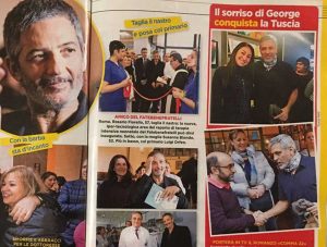 Le foto di George Clooney scatta da Tusciaweb sul settimanale Oggi