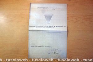 Archivio di Stato di Viterbo - L'elenco degli antifascisti della Tuscia