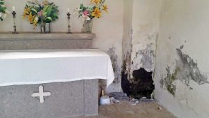 Il sopralluogo al cimitero di Fastello