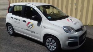 Una pattuglia della Securpol group