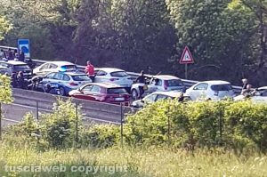 Vitorchiano - Incidente sulla superstrada