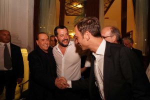Silvio Berlusconi e Matteo Salvini a Trieste