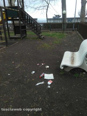 Bolsena - Il parco giochi nel degrado