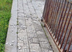 Il sopralluogo al cimitero di Fastello