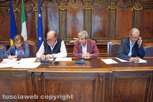 Viterbo - Aldo Fabbrini e Antonio Delli Iaconi durante la commissione