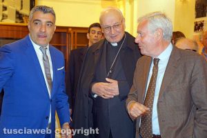 Viterbo - Urbano Salvatori assieme al vescovo Lino Fumagalli e al sindaco Leonardo Michelini