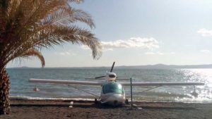 Bolsena - Un idrovolante del club La Fenice