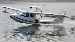 Bolsena - Un idrovolante del club La Fenice