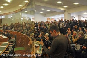 Il consiglio regionale - La sala stampa