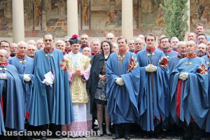 Viterbo - Il principe Pedro di Borbone-Due Sicilie con i cavalieri costantiniani alla Trinità