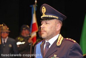 166esima festa della polizia - Il dirigente del commissariato di Tarquinia Fabio Zampaglione