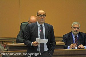 Consiglio regionale - Il presidente Nicola Zingaretti