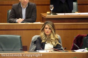 Consiglio regionale - L'assessora Alessandra Troncarelli
