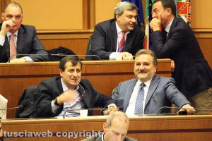 Il consiglio regionale - A destra Enrico Panunzi
