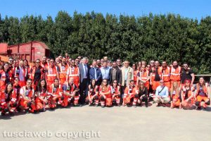 Viterbo - 118, i lavoratori Rti con Fusco, Bartolacci e Tripodi