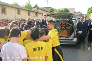 Vallerano - Il funerale di Emiliano Morelli