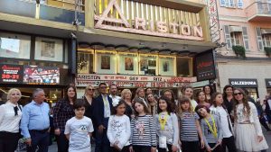 Il coro con gli accompagnatori a Sanremo