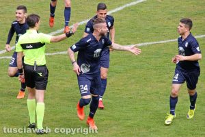 Sport - Calcio - Viterbese - Elio Calderini dopo il gol