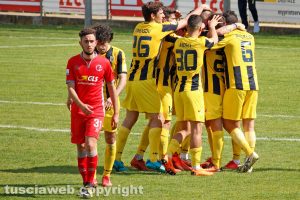 Sport - Calcio - Viterbese - Elio Calderini dopo il gol