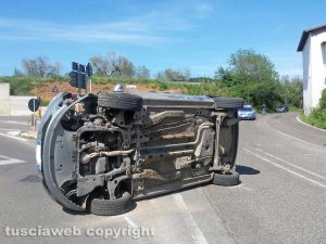 Viterbo - Incidente in strada Ponte Sodo