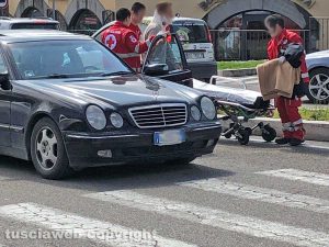 Viterbo - L'incidente a piazzale Gramsci 