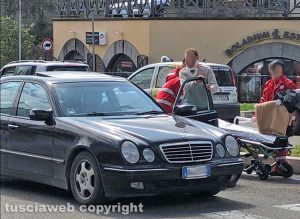 Viterbo - L'incidente a piazzale Gramsci 