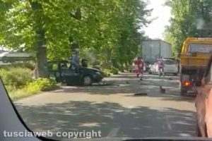 Viterbo - Incidente sulla Cassia nord