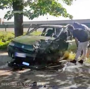 Viterbo - Incidente sulla Cassia nord