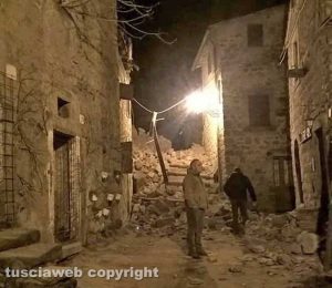 Paura a Chia - Crollo nel centro storico