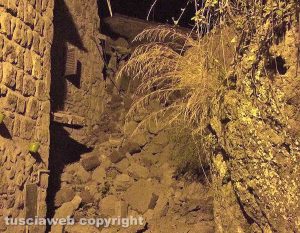 Paura a Chia - Crollo nel centro storico