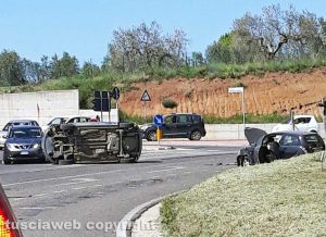 Viterbo - Incidente in strada Ponte Sodo