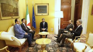 Roma - Il Pd a colloquio con il presidente della camera Fico