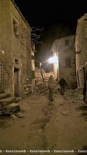 Paura a Chia - Crollo nel centro storico