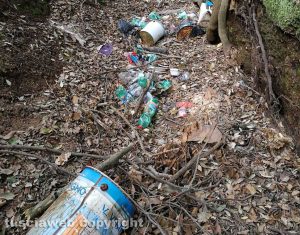 Strada provinciale Vetrallese - Forra piena di rifiuti