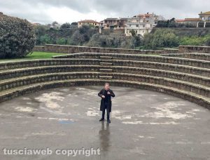 Tuscania - L'attore Pino Quartullo