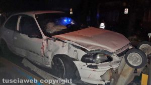Montefiascone - Via Dante Alighieri - Incidente, due ferite