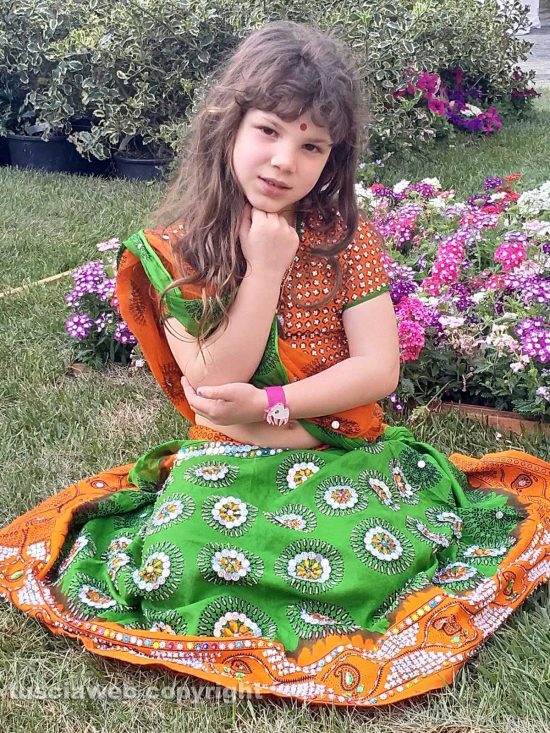 Viterbo - Melissa Ceccarini, piccola danzatrice di kathak
