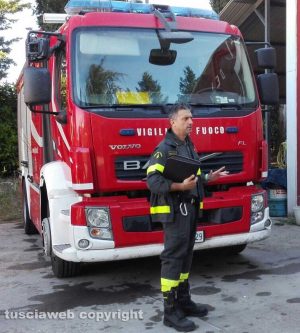 Il capo distaccamento Federico Sciuga