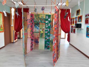 Viterbo - La mostra d'arte all'asilo nido Primi passi