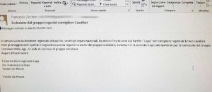 Enrico Cavallari - L'espulsione dalla Lega