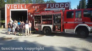 I vigili del fuoco di Volkertshausen nella sede di Gradoli