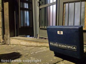 Viterbo - Omicidio in via Fontanella del Suffragio - L'intervento della polizia