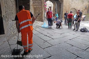Elezioni comunali - Pulizie in centro per Viterbo 2020