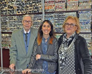 Francesco Ceccarelli con moglie e figlia