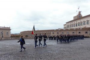 Roma - Gli allievi marescialli viterbesi al cambio della guardia al Quirinale